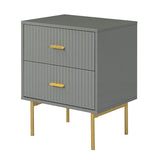Nahuel Modern Nightstand With Two Drawers(Optional Types)