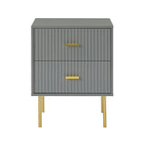 Nahuel Modern Nightstand With Two Drawers(Optional Types)
