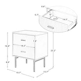 Nahuel Modern Nightstand With Two Drawers(Optional Types)