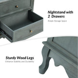 Galatea 24" Tall 2 - Drawer Nightstand Chest(Optional Types)