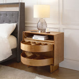 Dan 28" Tall Modern Style Nightstand with Built-In Outlets(Optional Types)