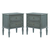 Joah 28"Tall Farmhouse 2-Drawer Nightstand with Built-in Charging(Optional Types)
