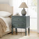 Joah 28"Tall Farmhouse 2-Drawer Nightstand with Built-in Charging(Optional Types)