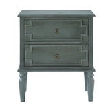 Joah 28"Tall Farmhouse 2-Drawer Nightstand with Built-in Charging(Optional Types)