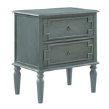 Joah 28"Tall Farmhouse 2-Drawer Nightstand with Built-in Charging(Optional Types)