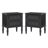 Joah 28"Tall Farmhouse 2-Drawer Nightstand with Built-in Charging(Optional Types)