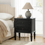 Joah 28"Tall Farmhouse 2-Drawer Nightstand with Built-in Charging(Optional Types)