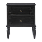 Joah 28"Tall Farmhouse 2-Drawer Nightstand with Built-in Charging(Optional Types)