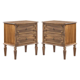 Joah 28"Tall Farmhouse 2-Drawer Nightstand with Built-in Charging(Optional Types)