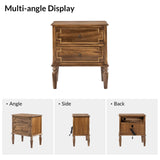 Joah 28"Tall Farmhouse 2-Drawer Nightstand with Built-in Charging(Optional Types)