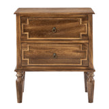 Joah 28"Tall Farmhouse 2-Drawer Nightstand with Built-in Charging(Optional Types)