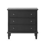 Transitional Wood Nightstand with Drawers and Power Outlet(Optional Types)