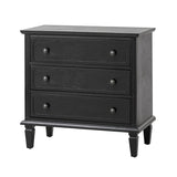 Transitional Wood Nightstand with Drawers and Power Outlet(Optional Types)