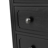 Transitional Wood Nightstand with Drawers and Power Outlet(Optional Types)