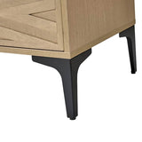 Beath 2-Drawer Nightstand with Open Top Shelf & Rear Charging Port(Optional Types)