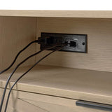Beath 2-Drawer Nightstand with Open Top Shelf & Rear Charging Port(Optional Types)