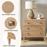 Lorenz Transitional 3-Drawer Nightstand with Charging Station(Optional Types)
