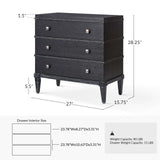 Lorenz Transitional 3-Drawer Nightstand with Charging Station(Optional Types)