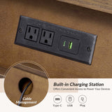 Lorenz Transitional 3-Drawer Nightstand with Charging Station(Optional Types)