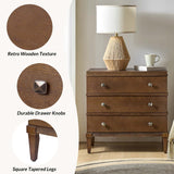 Lorenz Transitional 3-Drawer Nightstand with Charging Station(Optional Types)