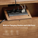 Galatea 3 - Drawer Nightstand Chest with Built-In Outlets(Optional Types)