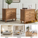 Galatea 3 - Drawer Nightstand Chest with Built-In Outlets(Optional Types)