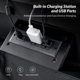 Galatea 3 - Drawer Nightstand Chest with Built-In Outlets(Optional Types)