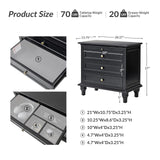 Galatea 3 - Drawer Nightstand Chest with Built-In Outlets(Optional Types)