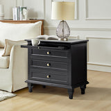 Galatea 3 - Drawer Nightstand Chest with Built-In Outlets(Optional Types)