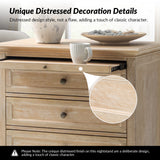 Galatea 3 - Drawer Nightstand Chest with Built-In Outlets(Optional Types)