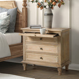 Galatea 3 - Drawer Nightstand Chest with Built-In Outlets(Optional Types)