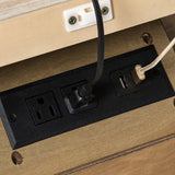 Galatea 3 - Drawer Nightstand Chest with Built-In Outlets(Optional Types)