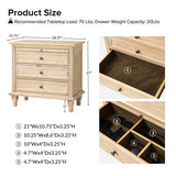 Galatea 3 - Drawer Nightstand Chest with Built-In Outlets(Optional Types)