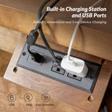 Galatea 3 - Drawer Nightstand Chest with Built-In Outlets(Optional Types)