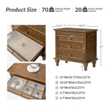 Galatea 3 - Drawer Nightstand Chest with Built-In Outlets(Optional Types)