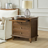 Galatea 3 - Drawer Nightstand Chest with Built-In Outlets(Optional Types)