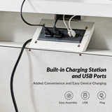 Galatea 3 - Drawer Nightstand Chest with Built-In Outlets(Optional Types)