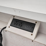 Galatea 3 - Drawer Nightstand Chest with Built-In Outlets(Optional Types)