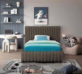 Nash Contemporary Boucle Fabric Bed with Deep Channel Tufting for Luxurious Bedroom Style