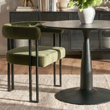 New Haven & Mia 35" Black Round Dining Table Set for 2 (3-Piece)
