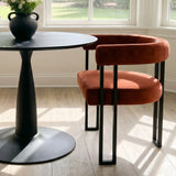 New Haven & Mia 35" Black Round Dining Table Set for 2 (3-Piece)
