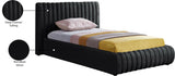 Nico Bed - Luxurious Upholstered Modern Bed with Deep Channel Tufting for Elegant Bedroom Style