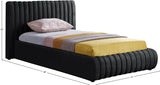 Nico Bed - Luxurious Upholstered Modern Bed with Deep Channel Tufting for Elegant Bedroom Style