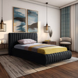 Nico Bed - Luxurious Upholstered Modern Bed with Deep Channel Tufting for Elegant Bedroom Style