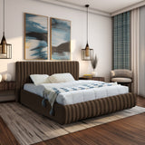 Nico Bed - Luxurious Upholstered Modern Bed with Deep Channel Tufting for Elegant Bedroom Style