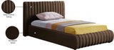 Nico Bed - Luxurious Upholstered Modern Bed with Deep Channel Tufting for Elegant Bedroom Style