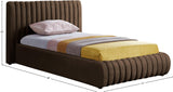 Nico Bed - Luxurious Upholstered Modern Bed with Deep Channel Tufting for Elegant Bedroom Style