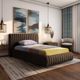 Nico Bed - Luxurious Upholstered Modern Bed with Deep Channel Tufting for Elegant Bedroom Style
