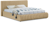 Nico Bed - Luxurious Upholstered Modern Bed with Deep Channel Tufting for Elegant Bedroom Style