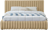 Nico Bed - Luxurious Upholstered Modern Bed with Deep Channel Tufting for Elegant Bedroom Style